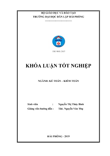 Luận án Hoàn thiện công tác kế toán doanh thu, chi phí và xác định kết quả kinh doanh tại công ty TNHH Công nghiệp giầy Aurora Việt Nam