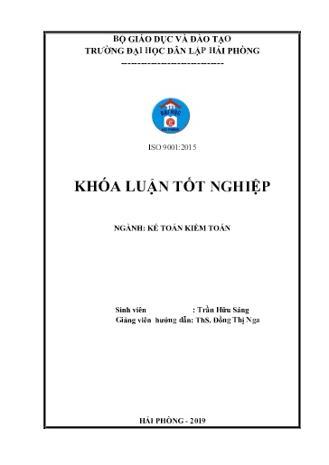 Luận án Hoàn thiện công tác kế toán doanh thu, chi phí và xác định kết quả kinh doanh tại công ty Cổ phần Đầu tư xây lắp điện Hải Phòng