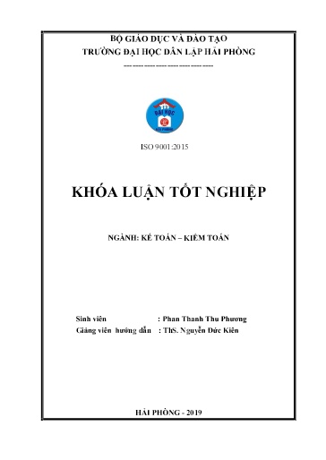 Luận án Hoàn thiện công tác kế toán doanh thu, chi phí và xác định kết quả kinh doanh tại công ty Cổ phần Đầu tư thương mại và vận tải biển Minh Phương