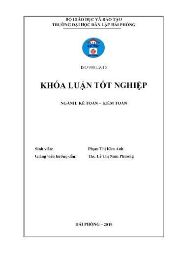 Luận án Hoàn thiện công tác kế toán doanh thu, chi phí và xác định kết quả kinh doanh tại công ty Cổ phần Việt