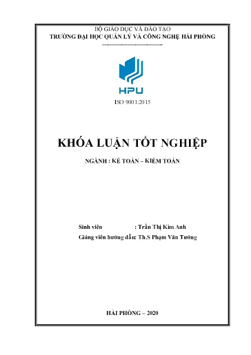 Luận án Hoàn thiện công tác kế toán doanh thu, chi phí và xác định kết quả kinh doanh tại công ty TNHH thương mại và vận tải biển Đức Tuấn