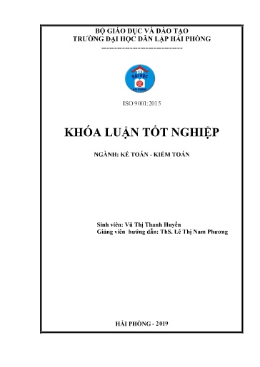 Luận án Hoàn thiện công tác kế toán doanh thu, chi phí và xác định kết quả kinh doanh tại công ty Cổ phần Viễn thông H.T.C