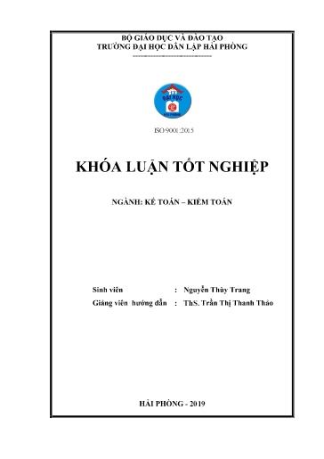 Luận án Hoàn thiện công tác kế toán hàng hóa tại công ty Cổ phần xây dựng và thương mại Hoàng Kim