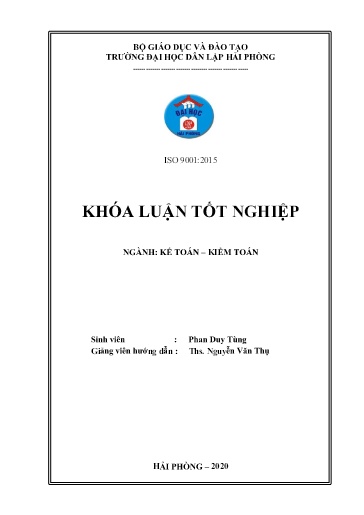 Luận án Hoàn thiện công tác kế toán hàng hóa tại công ty Cổ phần Bảo Lâm DV