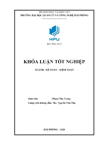 Luận án Hoàn thiện công tác kế toán hàng hóa tại công ty Cổ phần thương mại Quế Phòng
