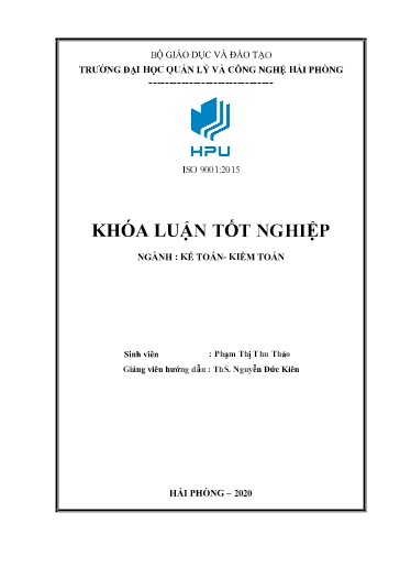 Luận án Hoàn thiện công tác kế toán tài chính doanh thu, chi phí và xác định kết quả kinh doanh tại công ty TNHH Lộc Vừng Đỏ