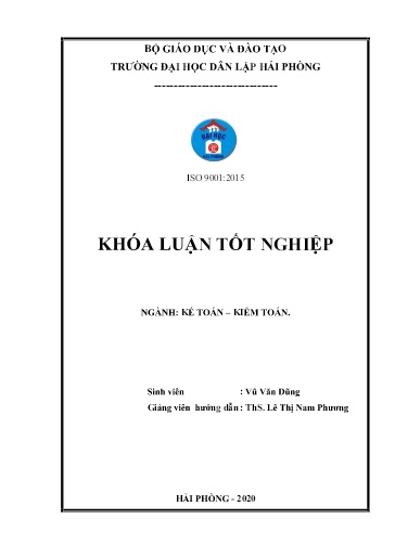 Luận án Hoàn thiện công tác kế toán thanh toán với người mua, người bán tại công ty cổ phần Thuận Sinh