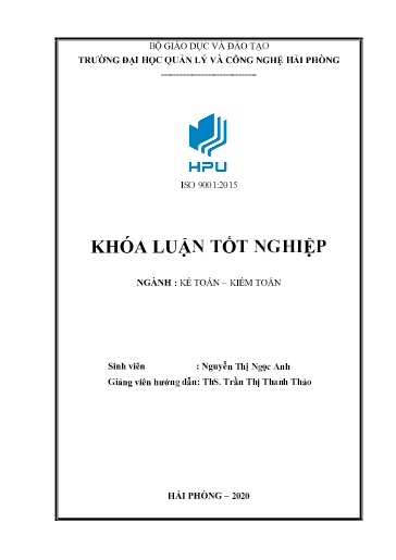 Luận án Hoàn thiện công tác kế toán thanh toán với người mua, người bán tại công ty Cổ phần Thương mại xây dựng vận tải Thức Quyên