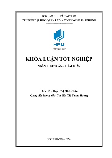 Luận án Hoàn thiện công tác kế toán thanh toán với người mua, người bán tại công ty TNHH Nguyễn Đức Phát