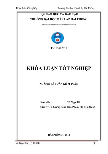 Luận án Hoàn thiện công tác lập và phân tích bảng cân đối kế toán tại công ty TNHH thương mại Hoàng Hiến