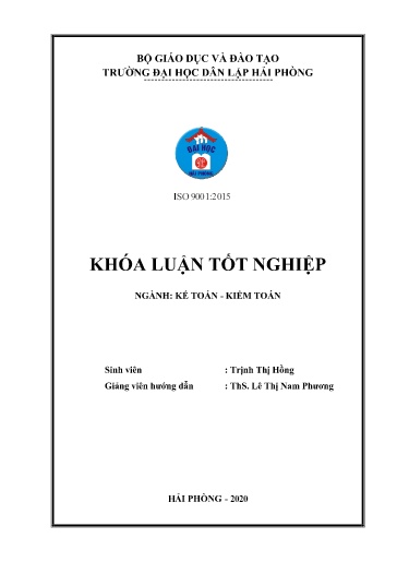Luận án Hoàn thiện tổ chức công tác kế toán doanh thu, chi phí và xác định kết quả kinh doanh tại công ty Cổ phần Tư vấn đầu tư và xây dựng 568