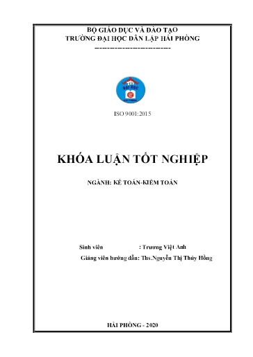 Luận án Hoàn thiện tổ chức công tác kế toán thanh toán với người mua người bán tại công ty TNHH thương mại quốc tế Phong Thịnh