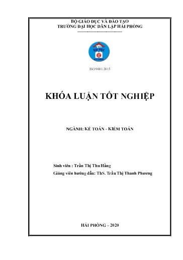Luận án Hoàn thiện tổ chức kế toán doanh thu, chi phí và xác định kết quả kinh doanh tại công ty TNHH truyền hình cáp Saigontourist - Chi nhánh Hải Phòng